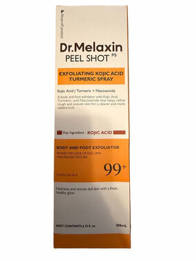 Dr Melaxin exfoliating tumeric spray